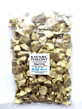 Kamienie złote srebrne miedziane ozdobne do las w słoiku 0,5KG DIY do świec