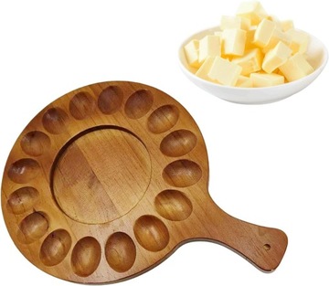 Поднос для яиц с пряностями, Контейнер для яиц с пряностями, круглый деревянный поднос