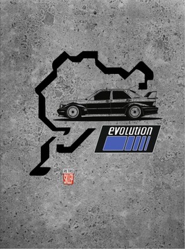 Plakat MERCEDES 190 EVOLUTION Format A3