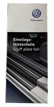 VW FOLIE OCHRONNE PROGÓW CZARNO-SREBRNE