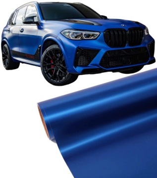 Fólie Modrá Saténová 2 m x 152 cm Perla Chrom Mat Automobilová Samolepicí