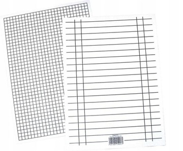 LINIUSZEK dwustronny A5 kratka + linia 10 kartek