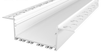 Zestaw profil aluminiowy LED do płyt GK biały 1m