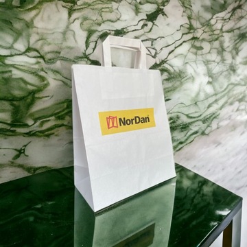 ПАКЕТ БУМАЖНЫЙ БЕЛЫЙ 260/140/320мм 26/14/32см 100ШТ + ПРИНТ