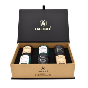 Laguiole 6el Świeczki zapachowe bawełna kaszmir piołun szklane APOTHECARY