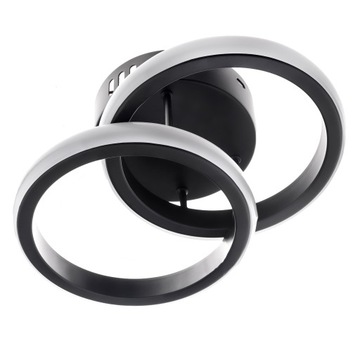 ПОТОЛОЧНЫЙ СВЕТИЛЬНИК, СВЕТОДИОДНАЯ ЛЮСТРА, ДВА КРУГА, 18ВТ