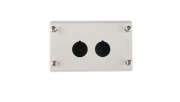 Obudowa kasety 2-otworowa 22mm szara IP67 M22-I2