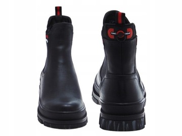 Ботильоны на платформе Черные утепленные на резинке