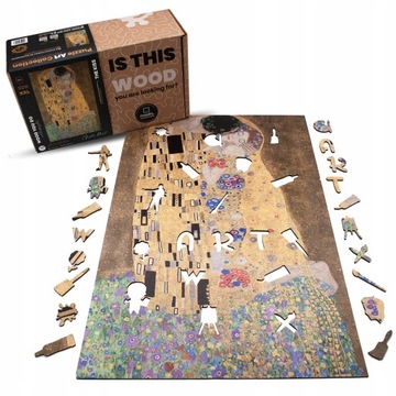 Puzzle drewniane WOOD YOU DO | POCAŁUNEK Gustav Klimt | 700 el| XXL