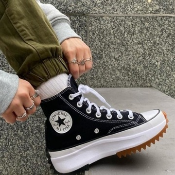 Converse Run Run Star Hike обувь кроссовки Black High Platform 166800C 35.5
