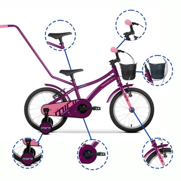 ДЕТСКИЙ ВЕЛОСИПЕД TABOU MINI LITE 16 дюймов АЛЮМИНИЕВЫЙ MEGA LIGHT 6,5 кг