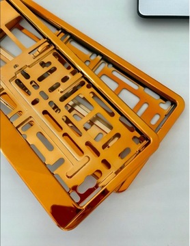 Ramka pod tablice rejestracyjnej 2 szt / chrom kolor do wyboru