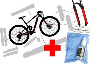 Folie ochronne błyszczące rower górski MTB full