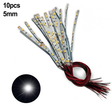 10 sztuk wstępnie przewodowy biały pasek 6 Led SM