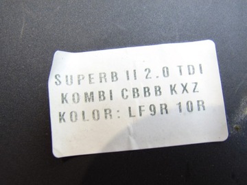 LOKETNÍ OPĚRKA 3T0864207C KŮŽE SKODA SUPERB II