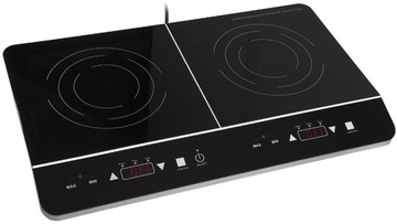Kuchenka elektryczna INDUKCYJNA PŁYTA turystyczna 2palnikowa podwójna 3500W