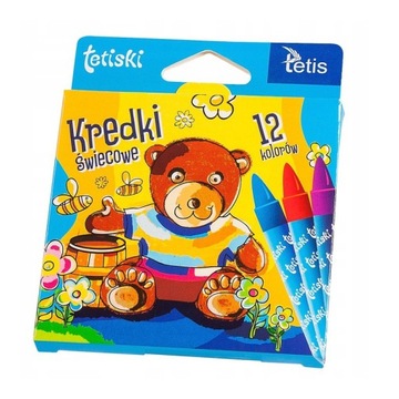 Kredki świecowe Tetis KT015-AB 12 szt.