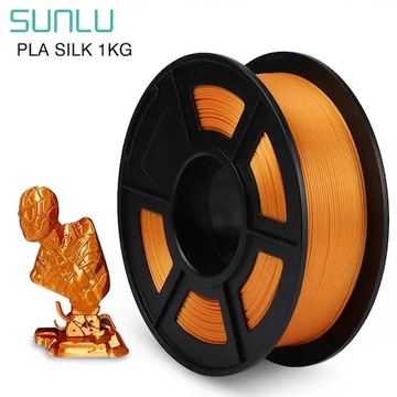 Filament Sunlu Silk PLA+ Brass 1KG Mosiądz do drukarki 3D