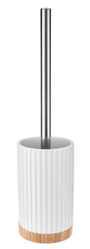 Szczotka WC CAMINO biały mat polyresin bambus loft boho skandynawski