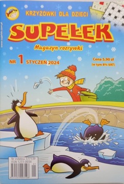 Supełek Magazyn rozrywki 1/2024 Krzyżówki dla dzieci