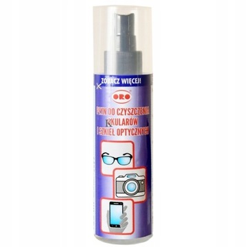 ORO PŁYN DO MYCIA SZKIEŁ OPTYCZNYCH OKULARÓW 125ml