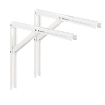 2 x СКЛАДНОЙ УГЛОВОЙ КРОНШТЕЙН 400 БЕЛЫЙ