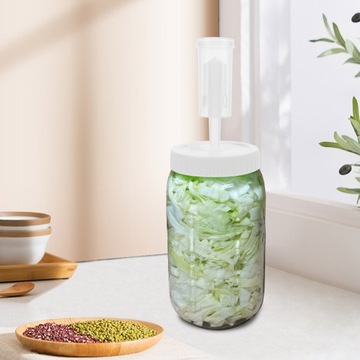 POKRYWKA DO SŁOIKA MASON JAR Z DZIAŁKIEM DO WYLEWANIA POKRYWKI DO KISZONEJ KAPUSTY KUBEK DO ODPOWIETRZANIA FERMENTACJI