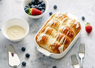 Wilmax жаростойкая ФАРФОРОВАЯ форма с ручками для запекания, 860 мл