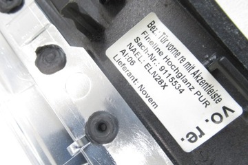 Listwy ozdobne dekory BMW F01 EUROPA drewno chrom