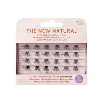 Пучки ресниц короткие средние ресницы подъемник TRIO LASHES NNT02C Kiss 30 шт.