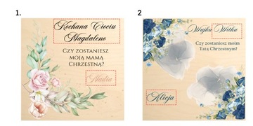 Приглашения на Крещение для крестной матери