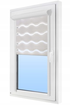 РОЛЛЕТЫ ДЕНЬ НОЧЬ НА ОКНО в кассете WAVES VEGAS DEKRO Белого цвета