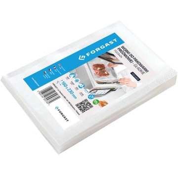 WORKI PRÓŻNIOWE GŁADKIE 16X23CM 100 SZT FORGAST