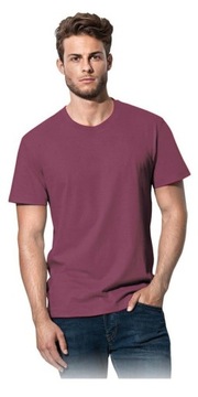 T-shirt Koszulka Męska Bordo 150g roz. L