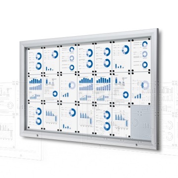 Запираемая внешняя витрина 21 x A4