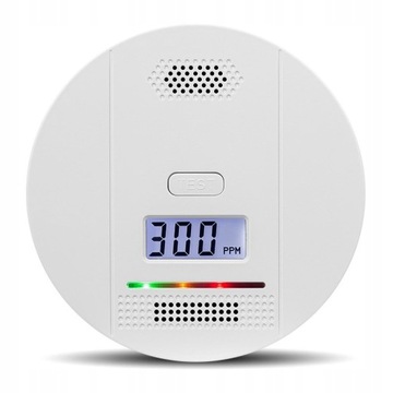 DETEKTOR ALARM CZUJNIK GAZU TLENKU WĘGLA CO, Czadu, wyświetlacz LCD HD 85dB