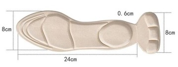 СТЕЛКИ ДЛЯ ОБУВИ для мокасин на высоком каблуке-шпильке, амортизирующие пятку.
