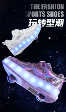 Роликовые коньки Heelys, невидимые туфли для девочек на колесах