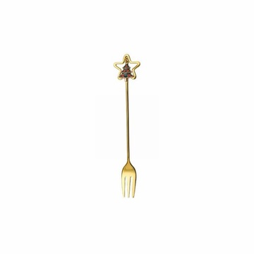 Stainless Steel Tableware Creative Cute Christmas Star Spoon Fruit Fork