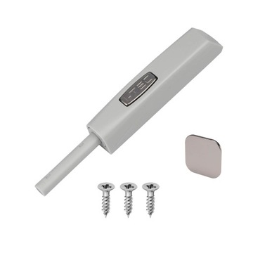 ODBOJNIK DO DRZWI MEBLOWY TIP ON T5 STRONG Z MAGNESEM + ADAPTER SZARY