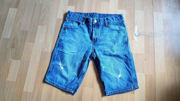 KRÓTKIE SPODNIE JEANSOWE CALVIN KLEIN JEANS STAN BARDZO DOBRY