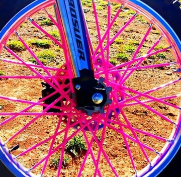 Накладки на спицы Tubes Cross Enduro, розовые