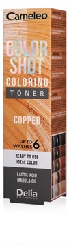 DELIA Odżywczy toner do włosów CAMELEO Color Shot, 60 ml MIEDZIANY