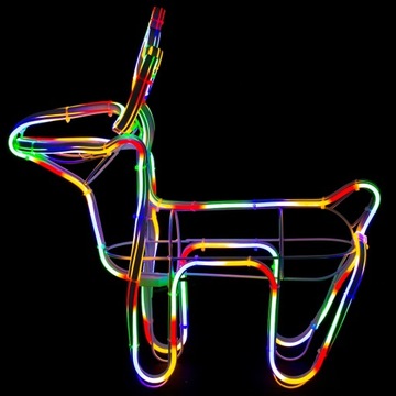 СВЕТЯЩИЙСЯ СВЕТОДИОДНЫЙ РОЖДЕСТВЕНСКИЙ ОЛЕНЬ ЦВЕТНОЕ УКРАШЕНИЕ НАРУЖНОЕ ОСВЕЩЕНИЕ