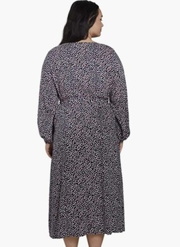 TOM TAILOR SUKIENKA MIDI PLUS SIZE WIĄZANA 48 AAA