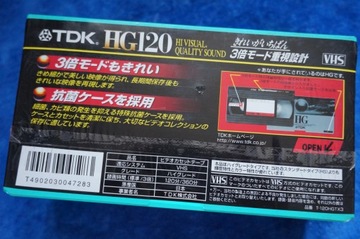 3 кассеты VHS TDK HG120 120/360 мин T-120, 3 шт.