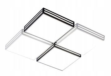 PLAFON LED LAMPA SUFITOWA DUŻA BLACK WHITE PILOT