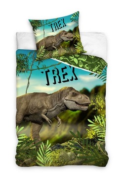 POŚCIEL MŁODZIEŻOWA DLA DZIECI 160x200 TREX DINO