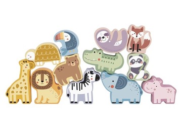 ДЕРЕВЯННАЯ ПАЗЛ-ПАЗЛ ЖИВОТНЫЕ МОНТЕССОРИ ВУПИ ЗЕЛЕНЫЙ