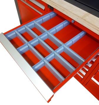 Верстак для гаража, слесарный инструмент, ящики, ЦВЕТА, рабочий